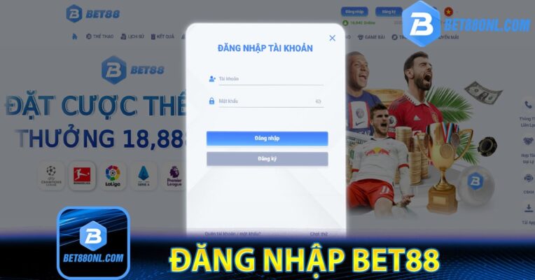 Cách đăng nhập vào bet88